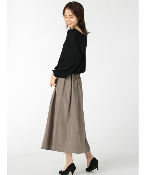 m.f.editorial（エムエフエディトリアル）の「エムエフエディトリアルレディース/m.f.editorial：Women  ゴム編み Vネック ゆるニットカーディガン（カーディガン/ボレロ・レディース・ベージュ/ブラック/グレー・FREE）」の21枚目の写真