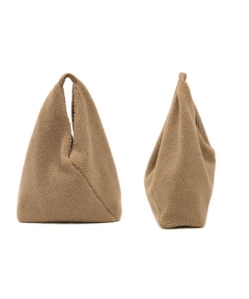 Re:EDIT（リエディ）の「ボアラージトートバッグ（トートバッグ・レディース・ブラック/ベージュ/ブラウン・FREE）」の4枚目の写真