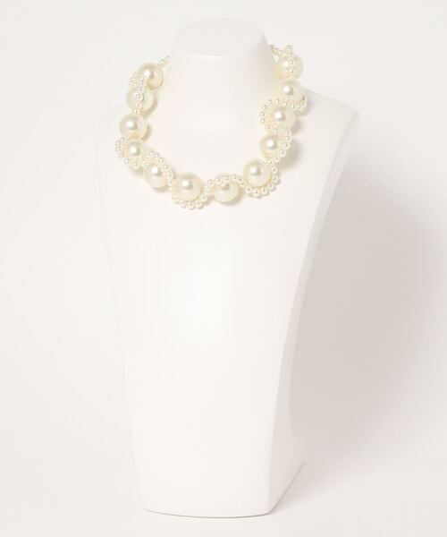 Narcissus（ナルシス）の「【Narcissus】Wパールネックレス（ネックレス・レディース・ホワイト・FREE）」の2枚目の写真