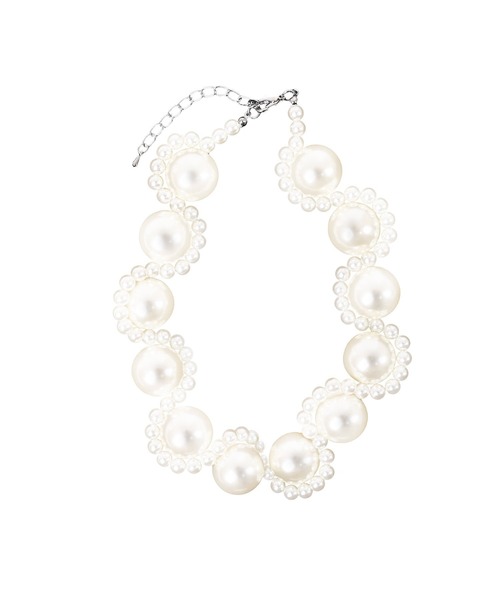 Narcissus（ナルシス）の「【Narcissus】Wパールネックレス（ネックレス・レディース・ホワイト・FREE）」の4枚目の写真