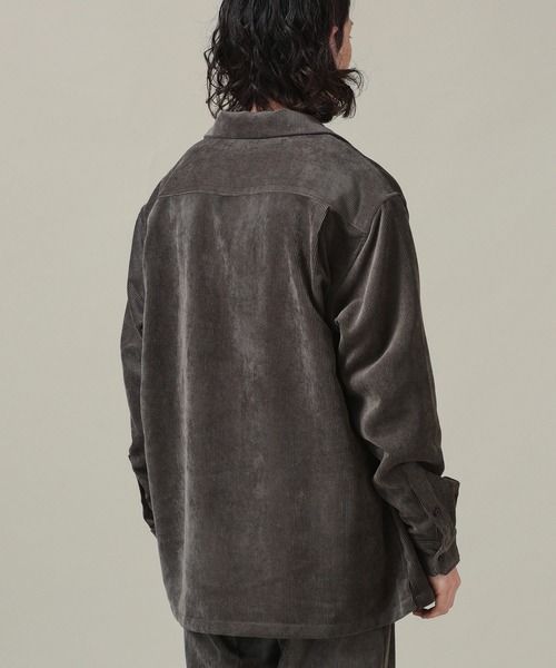 NANO universe（ナノユニバース）の「リラックスコーデュロイシャツ(セットアップ対応)（シャツ/ブラウス・メンズ・ブラック/ベージュ/ブラウン・M/XL/L/S）」の6枚目の写真