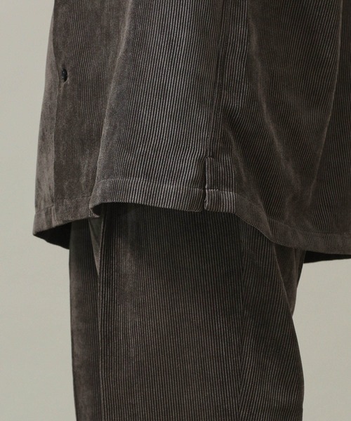 NANO universe（ナノユニバース）の「リラックスコーデュロイシャツ(セットアップ対応)（シャツ/ブラウス・メンズ・ブラック/ベージュ/ブラウン・M/XL/L/S）」の9枚目の写真