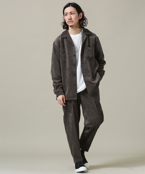 NANO universe（ナノユニバース）の「リラックスコーデュロイシャツ(セットアップ対応)（シャツ/ブラウス・メンズ・ブラック/ベージュ/ブラウン・M/XL/L/S）」の13枚目の写真