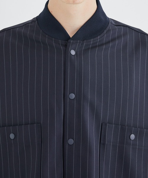 UJOH（ウジョー）の「STUDIOUS別注 ラウンドヘムリブシャツ/EX.Round Hem Rib Shirts（シャツ/ブラウス・メンズ・ネイビー・2/3）」の9枚目の写真