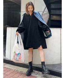 スキッパーボリュームワンピース