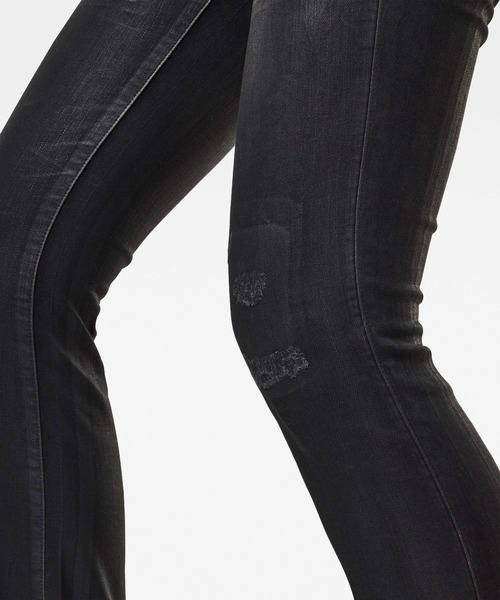 G-STAR(ジースター)の「3301 HIGH FLARE JEANS/フレア/スキニー(デニムパンツ・レディース・ブラック・27/30/26/30/27/28)」の4枚目の写真
