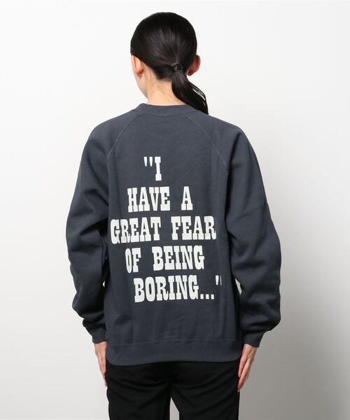 PEANUTS（ピーナッツ）の「PEANUTS × sportswear SNOOPY/スヌーピーバック英字ロゴ スウェットトレーナー（スウェット・レディース・グリーン/アイボリー/マスタード/チャコール・M/L）」の16枚目の写真