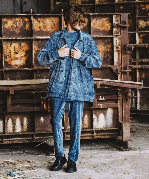 NO ID.（ノーアイディ）の「mlt3697-ﾍﾞﾛｱﾜｯｼｬｰﾄﾞﾙﾏﾝｽﾘｰﾌﾞﾓｯｸﾈｯｸPO  プルオーバー（Tシャツ/カットソー・メンズ・ベージュ/ブラウン/ブラック/ブルーグレー・ONE SIZE）」の19枚目の写真