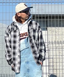 GALLIS ADDICTION | GA CRAZY-CHECK L/S SHIRT(シャツ/ブラウス)