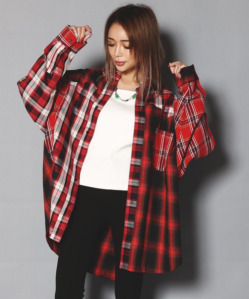 GALLIS ADDICTION(ガリスアディクション)の「GA CRAZY-CHECK L/S SHIRT/クレイジー チェックシャツ(シャツ/ブラウス・メンズ・ブラック/ブルー/レッド・FREE)」の20枚目の写真