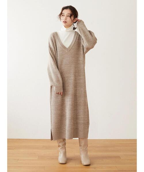 Green Parks(グリーンパークス)の「タートルインナー*(Tシャツ/カットソー・レディース・ブラック/レッド/オフホワイト/ブルー・FREE)」の12枚目の写真