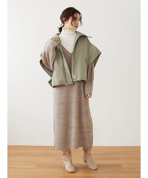 Green Parks(グリーンパークス)の「タートルインナー*(Tシャツ/カットソー・レディース・ブラック/レッド/オフホワイト/ブルー・FREE)」の21枚目の写真