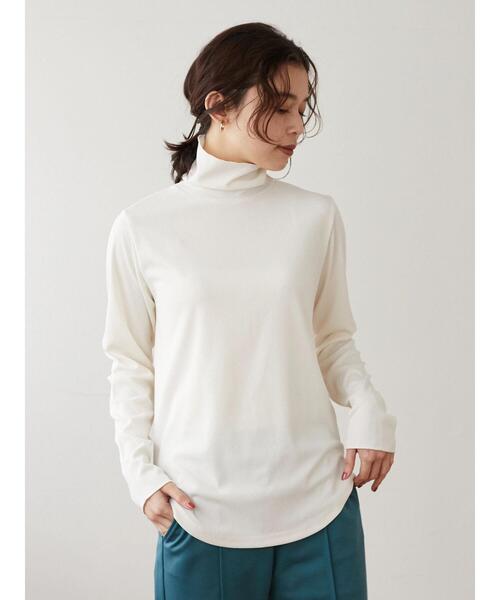 Green Parks(グリーンパークス)の「タートルインナー*(Tシャツ/カットソー・レディース・ブラック/レッド/オフホワイト/ブルー・FREE)」の19枚目の写真