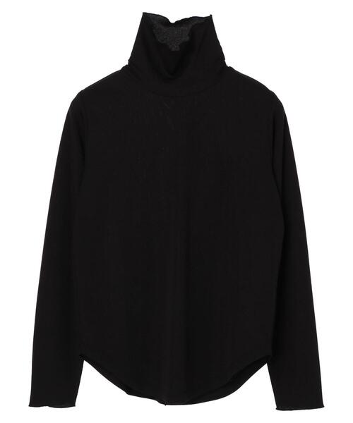 Green Parks(グリーンパークス)の「タートルインナー*(Tシャツ/カットソー・レディース・ブラック/レッド/オフホワイト/ブルー・FREE)」の3枚目の写真