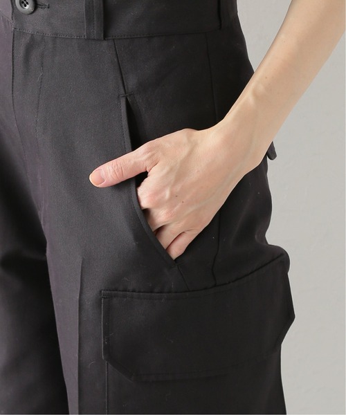 JOURNAL STANDARD(ジャーナルスタンダード)の「ハードTCカーゴパンツ(カーゴパンツ・レディース・ブラック/ピンク・38/36)」の4枚目の写真