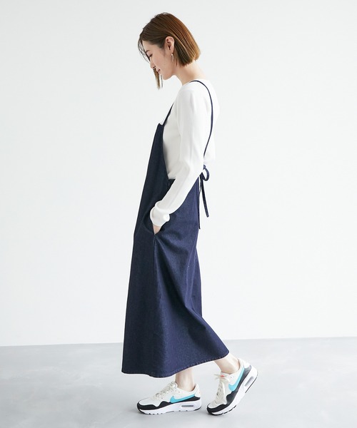 ROPE' PICNIC(ロペピクニック)の「デニムキャミワンピース(ワンピース・レディース・ネイビー/ブルー系その他3・38)」の16枚目の写真