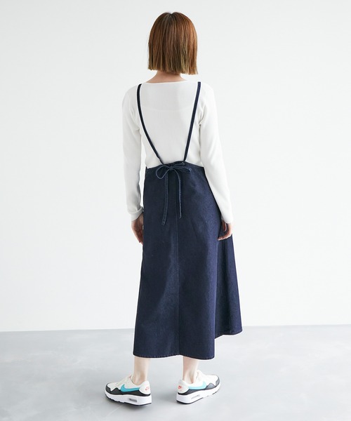 ROPE' PICNIC(ロペピクニック)の「デニムキャミワンピース(ワンピース・レディース・ネイビー/ブルー系その他3・38)」の3枚目の写真