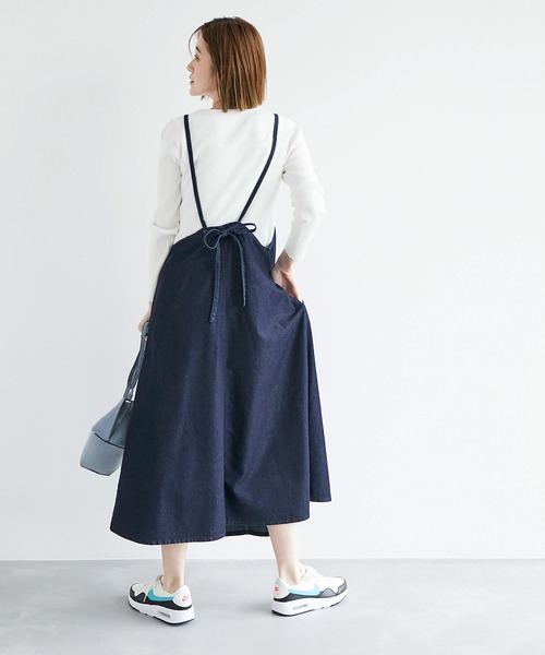 ROPE' PICNIC(ロペピクニック)の「デニムキャミワンピース(ワンピース・レディース・ネイビー/ブルー系その他3・38)」の12枚目の写真