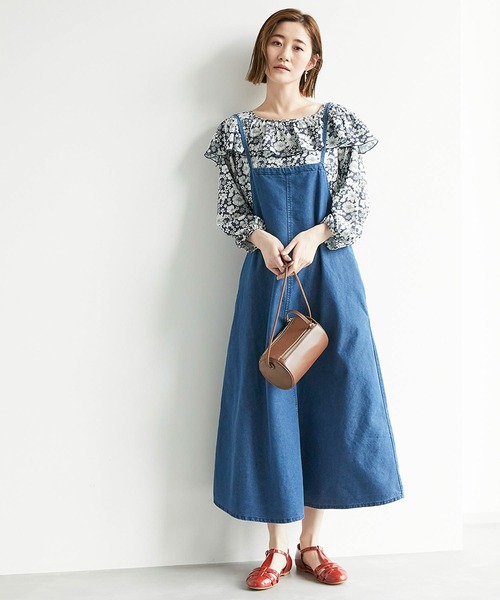 ROPE' PICNIC(ロペピクニック)の「デニムキャミワンピース(ワンピース・レディース・ネイビー/ブルー系その他3・38)」の15枚目の写真