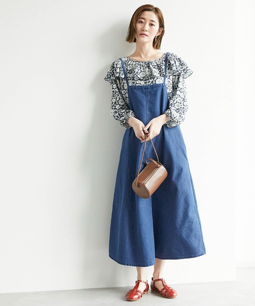 ROPE' PICNIC(ロペピクニック)の「デニムキャミワンピース(ワンピース・レディース・ネイビー/ブルー系その他3・38)」の19枚目の写真