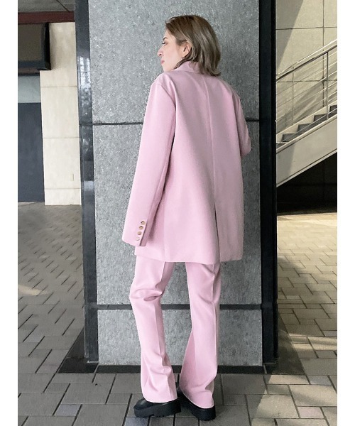 ENVYM(アンビー)の「ダブルブレストJK(テーラードジャケット・レディース・ブラック/アイボリー/ピンク・FREE)」の11枚目の写真