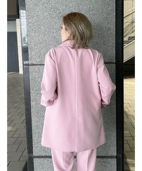 ENVYM(アンビー)の「ダブルブレストJK(テーラードジャケット・レディース・ブラック/アイボリー/ピンク・FREE)」の8枚目の写真