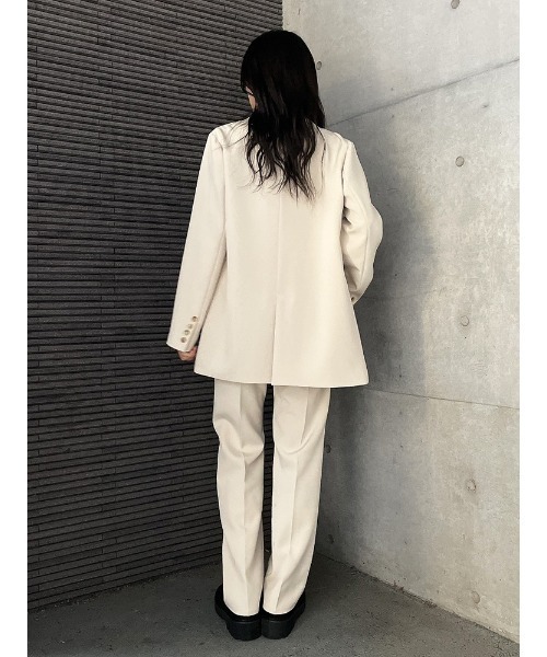 ENVYM(アンビー)の「ダブルブレストJK(テーラードジャケット・レディース・ブラック/アイボリー/ピンク・FREE)」の14枚目の写真