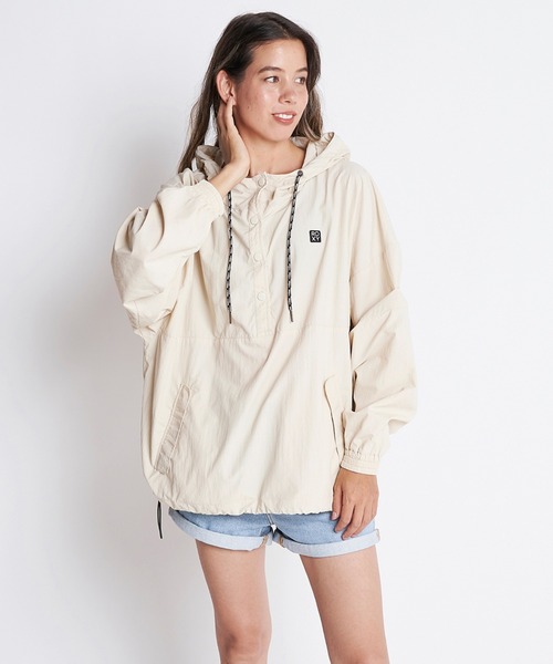 ROXY(ロキシー)の「BREAK OF DAWN/ロキシーナイロンジャケット(ナイロンジャケット・レディース・ベージュ/カーキ/ピンク・SMALL/MEDIUM/LARGE)」の11枚目の写真