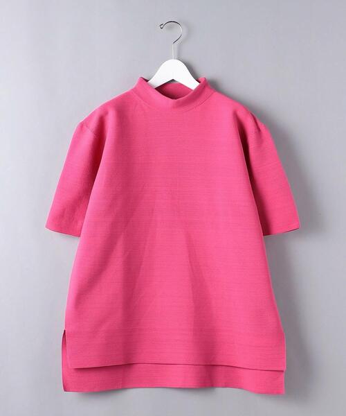 CFCL（シーエフシーエル）の「＜CFCL（シーエフシーエル）＞ ガーター モックネック Tシャツ■■■（Tシャツ/カットソー・メンズ・ダークグリーン/ピンク/ブラック/ホワイト・5/3）」の4枚目の写真