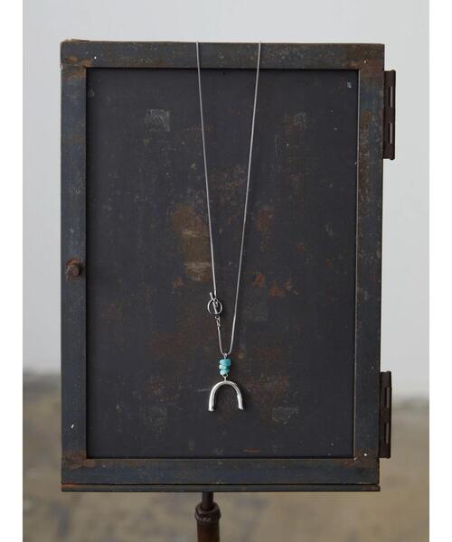 AMERICAN HOLIC（アメリカンホリック）の「カーブトップ・ナチュラルストーン付マンテルネックレス（ネックレス・レディース・シルバー/ゴールド・FREE）」の3枚目の写真