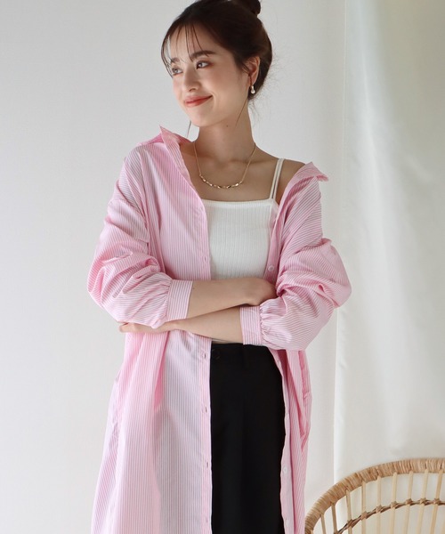 BLUEEAST（ブルーイースト）の「細紐サマーニットリブキャミソール（キャミソール・レディース・ピンク/ホワイト/ブラック/パープル/ブルー/ベージュ/イエロー・MEDIUM）」の11枚目の写真