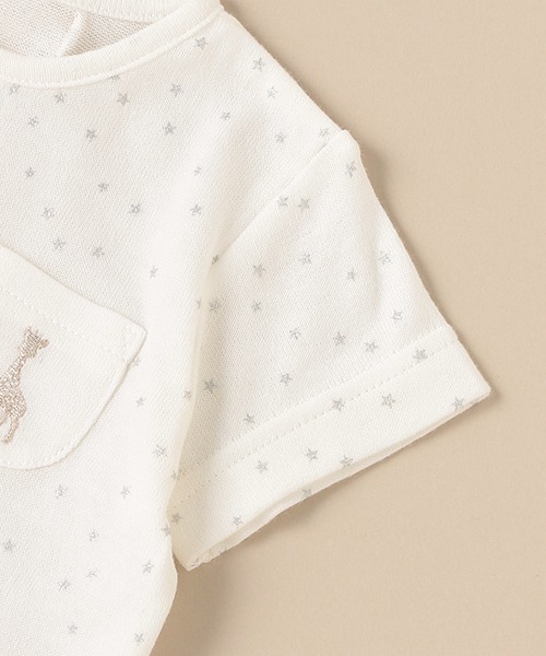 Sophie la girafe（ソフィーラジラフ）の「スターダストボディスーツ【日本製】（肌着・キッズ・オフホワイト・80ｃｍ/70cm/60cm）」の5枚目の写真