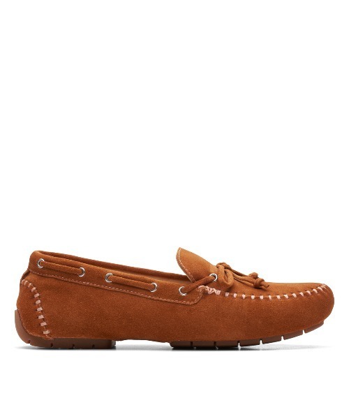 Clarks（クラークス）の「C Mocc Tie / シーモックタイ (タンスエード)（スリッポン・レディース・ブラウン・UK3/UK3.5/UK4.5/UK5.5/UK5/UK6/UK4）」の8枚目の写真