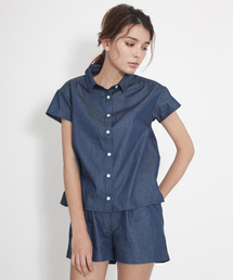 MILKFED. | S/S DROPPED SHOULDER SHIRT　（半袖シャツ/ドロップショルダー/無地・ストライプ）(シャツ/ブラウス)