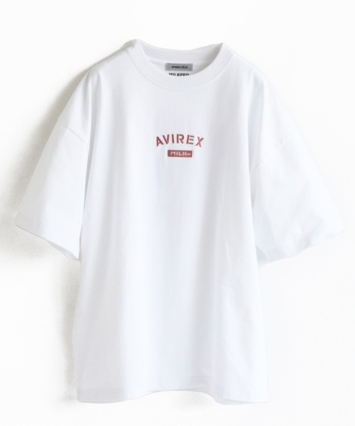 AVIREX(アヴィレックス)の「【MILKFED.×AVIREX】ロゴ Tシャツ/LOGO T-SHIRT/ミルクフェド/アヴィレックス(Tシャツ/カットソー・レディース・ホワイト/ベージュ/ピンク・FREE)」の4枚目の写真