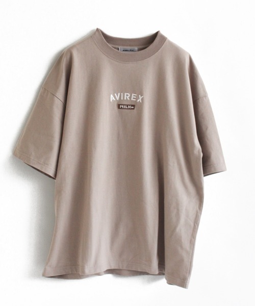 AVIREX(アヴィレックス)の「【MILKFED.×AVIREX】ロゴ Tシャツ/LOGO T-SHIRT/ミルクフェド/アヴィレックス(Tシャツ/カットソー・レディース・ホワイト/ベージュ/ピンク・FREE)」の5枚目の写真