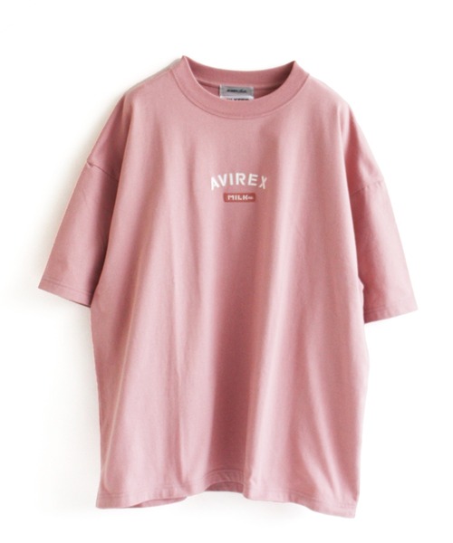AVIREX(アヴィレックス)の「【MILKFED.×AVIREX】ロゴ Tシャツ/LOGO T-SHIRT/ミルクフェド/アヴィレックス(Tシャツ/カットソー・レディース・ホワイト/ベージュ/ピンク・FREE)」の6枚目の写真