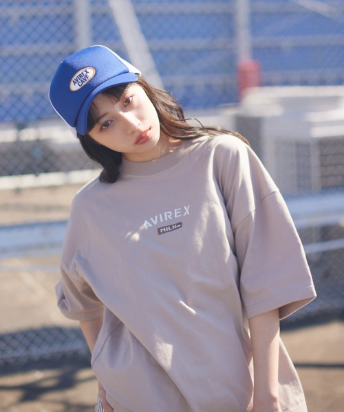 AVIREX(アヴィレックス)の「【MILKFED.×AVIREX】ロゴ Tシャツ/LOGO T-SHIRT/ミルクフェド/アヴィレックス(Tシャツ/カットソー・レディース・ホワイト/ベージュ/ピンク・FREE)」の20枚目の写真