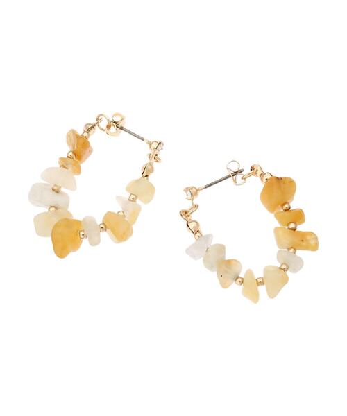 AMERICAN HOLIC（アメリカンホリック）の「ナチュラルストーン×メタルビーズピアス（ピアス（両耳用）・レディース・レッド/オレンジ/ブルーグリーン・FREE）」の12枚目の写真