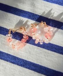 AMERICAN HOLIC | ナチュラルストーン×メタルビーズピアス(ピアス（両耳用）)