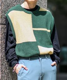 メンズのニット セーター グリーン カーキ 緑色系 リネン 麻 ファッション通販 Zozotown