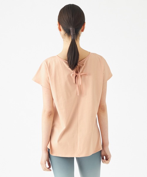 chacott チャコット バックリボンヘムフィットTシャツ chacott チャコット バックリボンヘムフィットTシャツ