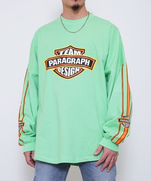 Paragraph(パラグラフ)の「Paragraph パラグラフ チームロゴ 長袖Tシャツ(Tシャツ/カットソー・メンズ・スカイブルー/ミント/パープル/ホワイト/オレンジ/ライトグレー/ブラック・FREE)」の4枚目の写真