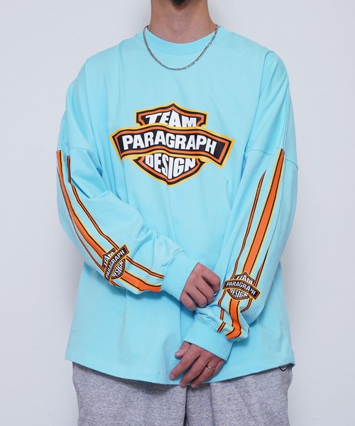 Paragraph(パラグラフ)の「Paragraph パラグラフ チームロゴ 長袖Tシャツ(Tシャツ/カットソー・メンズ・スカイブルー/ミント/パープル/ホワイト/オレンジ/ライトグレー/ブラック・FREE)」の5枚目の写真