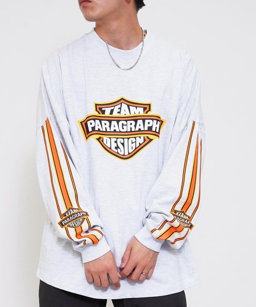 Paragraph(パラグラフ)の「Paragraph パラグラフ チームロゴ 長袖Tシャツ(Tシャツ/カットソー・メンズ・スカイブルー/ミント/パープル/ホワイト/オレンジ/ライトグレー/ブラック・FREE)」の13枚目の写真