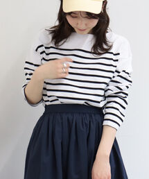 fredy repit | パネルボーダーBIGプルオーバーT(Tシャツ/カットソー)