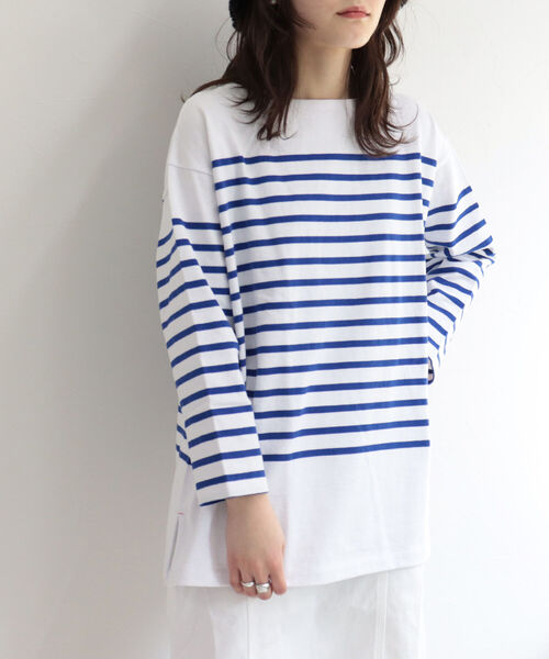 fredy repit(フレディレピ)の「パネルボーダーBIGプルオーバーT(Tシャツ/カットソー・レディース・ブラック系その他3/グリーン系その他3/ブルー系その他3/オレンジ系その他3・38)」の17枚目の写真