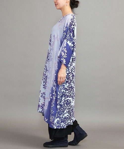 カヤ（カヤ）の「【カヤ】芽吹き若葉ワンピース（ワンピース・レディース・ネイビー/グリーン/梅・FREE）」の21枚目の写真