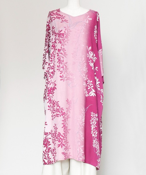 カヤ（カヤ）の「【カヤ】芽吹き若葉ワンピース（ワンピース・レディース・ネイビー/グリーン/梅・FREE）」の15枚目の写真