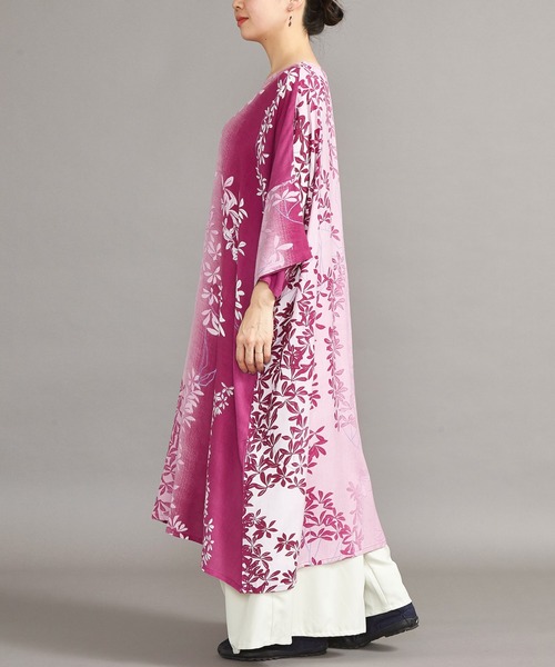 カヤ（カヤ）の「【カヤ】芽吹き若葉ワンピース（ワンピース・レディース・ネイビー/グリーン/梅・FREE）」の17枚目の写真